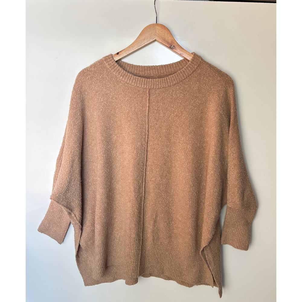 Lou & Grey for LOFT Sweater‎ Tan Textured Knit Dolman Sleeve XS/S Grandma - Picture 3 of 9